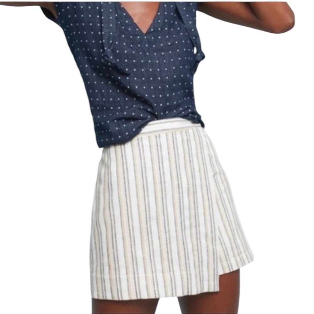 Anthropologie Linen Blend Skort Akemi + Kin Size 6